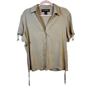 Vintage Axana New York Linen Top